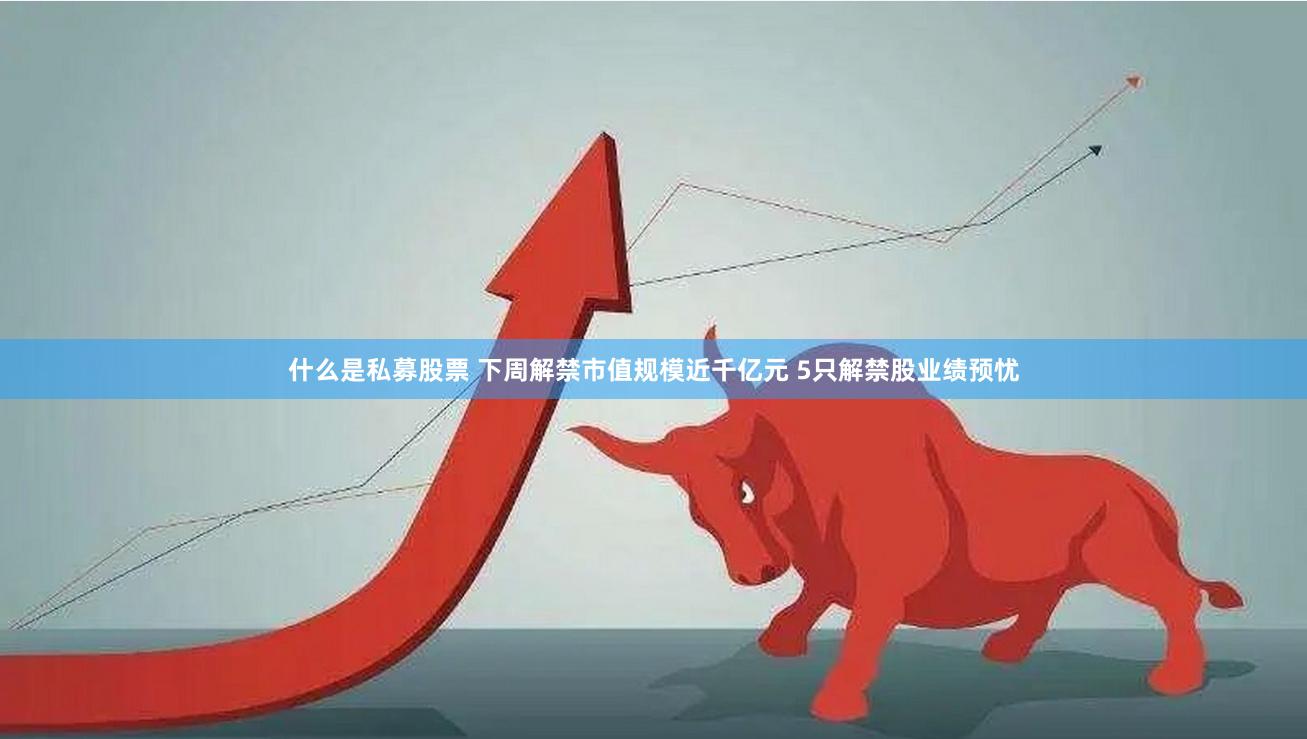 什么是私募股票 下周解禁市值规模近千亿元 5只解禁股业绩预忧