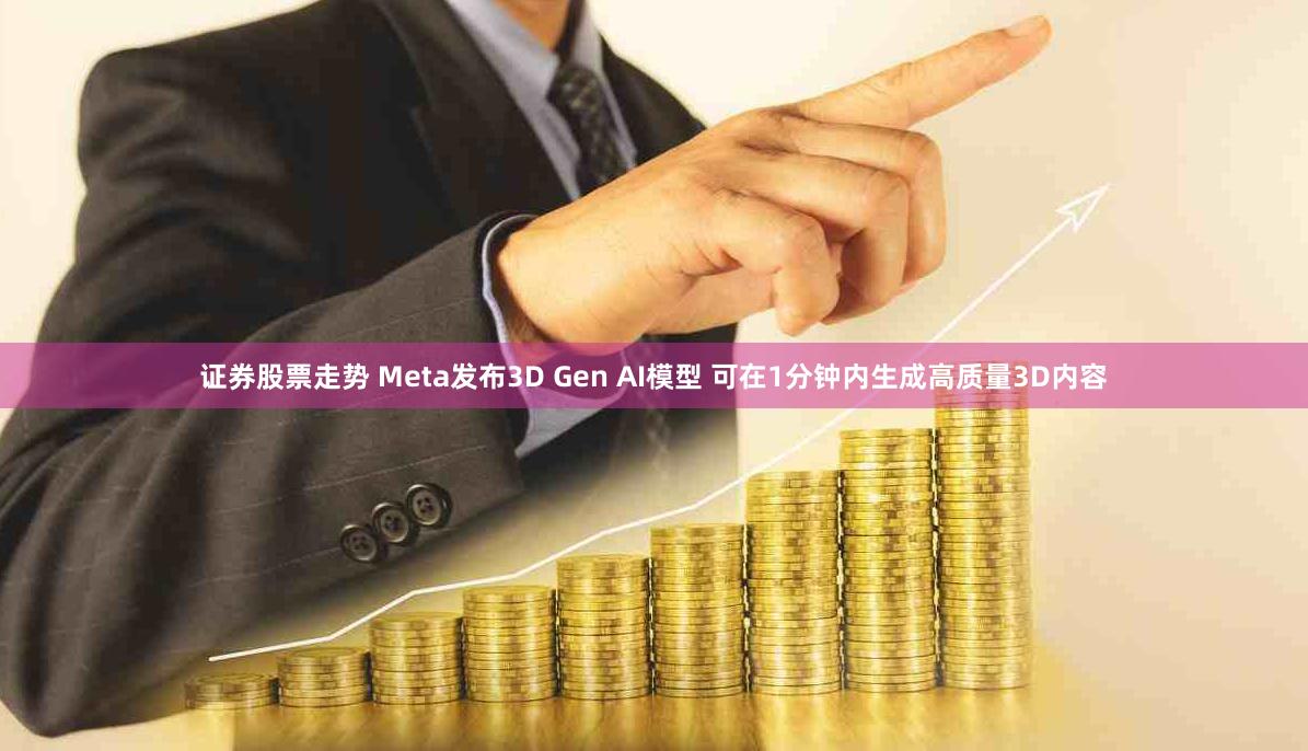 证券股票走势 Meta发布3D Gen AI模型 可在1分钟内生成高质量3D内容