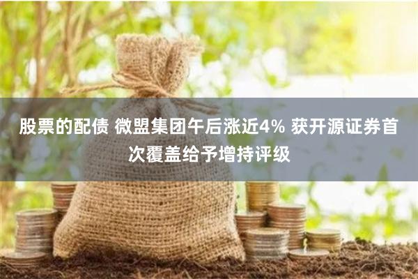 股票的配债 微盟集团午后涨近4% 获开源证券首次覆盖给予增持评级