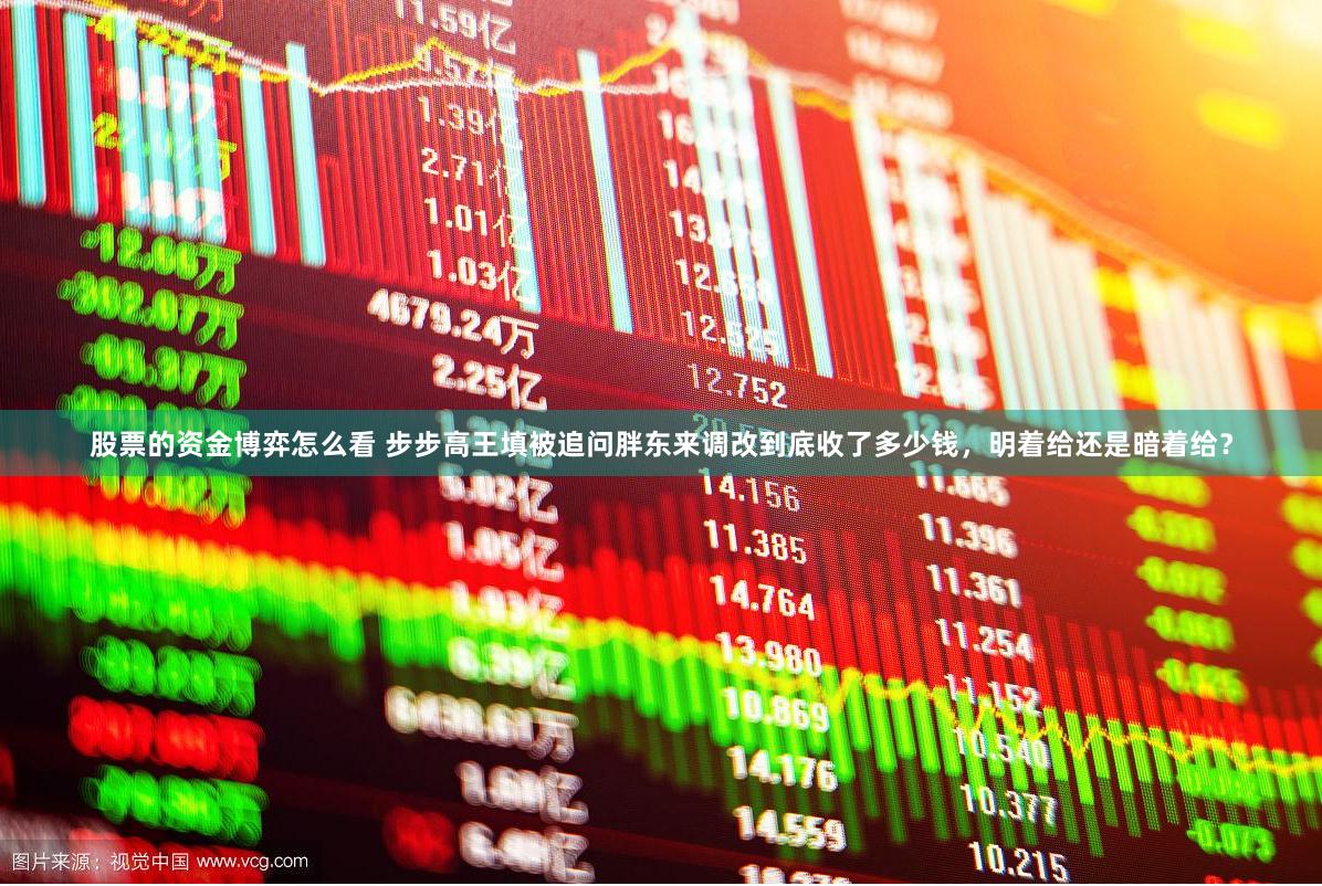 股票的资金博弈怎么看 步步高王填被追问胖东来调改到底收了多少钱，明着给还是暗着给？