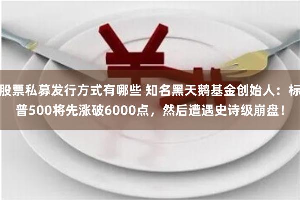 股票私募发行方式有哪些 知名黑天鹅基金创始人：标普500将先涨破6000点，然后遭遇史诗级崩盘！
